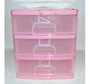 Мини-комод Maxi на 3 отделения R-plastik 24х35 Мини-комод Maxi на 3 отделения R-plastik 24х35
