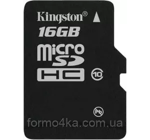 Карта памяти Kingston microSDHC 16 GB Class 10 no adapter Карта памяти Kingston microSDHC 16 GB Class 10 no adapter